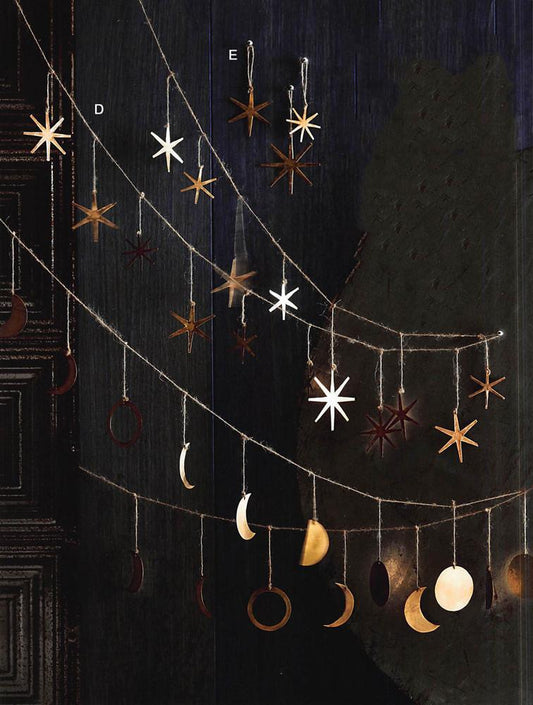 Roost Starburst Brass Ornaments & Garland