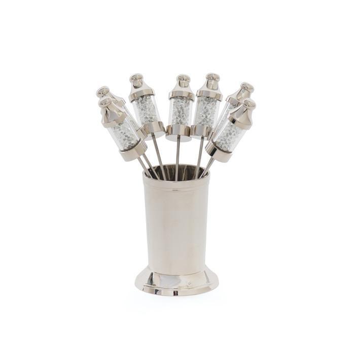 Set Of Nine Whitcomb Olive Picks by GO Home