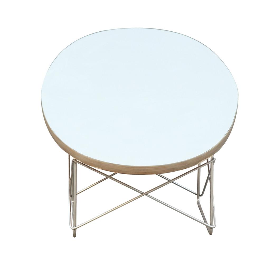 Fine Mod Imports Wire Wood Coffee Table