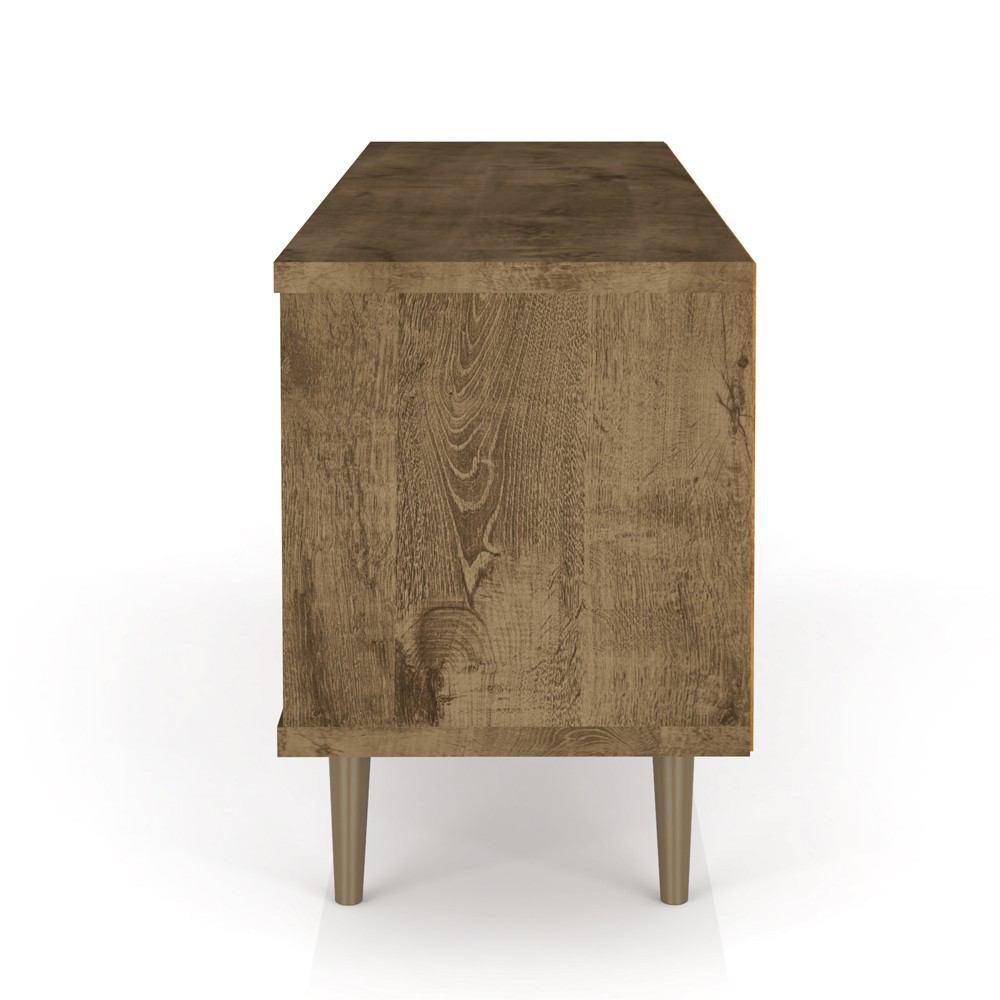 Manhattan Comfort Liberty 62.99" Mid Century - Modern TV Stand with 3 Shelves and 2 Doors