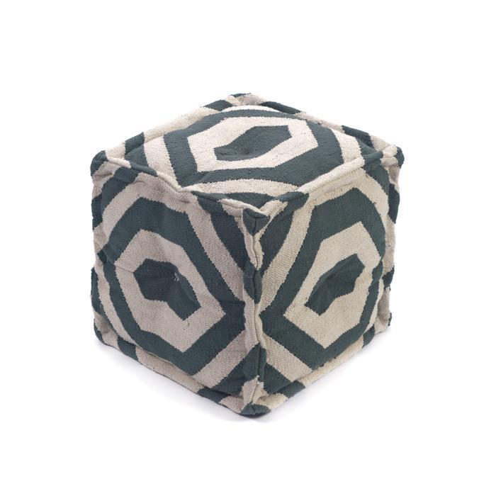 Square Garnet Pouf by GO Home