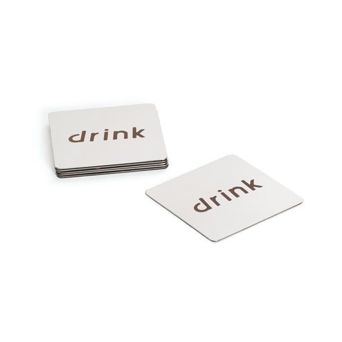 Set Of Six "Drink" Coasters - Set Of 2 by GO Home