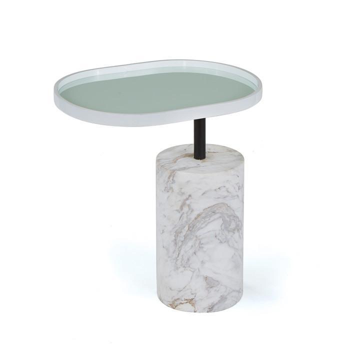 White Scarlett Side Table by GO Home