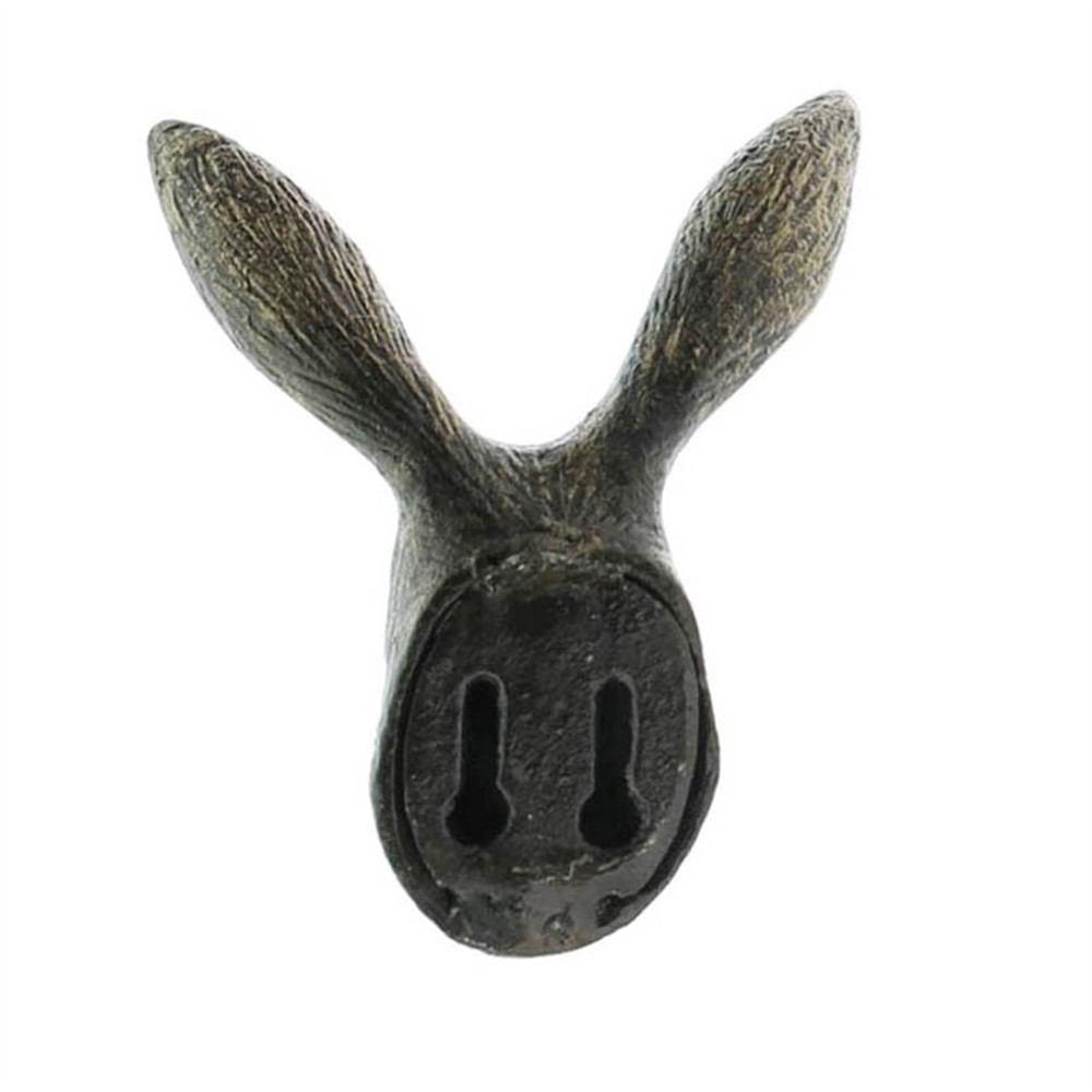 HomArt Hare Wall Hook - Cast Iron - Set of 4