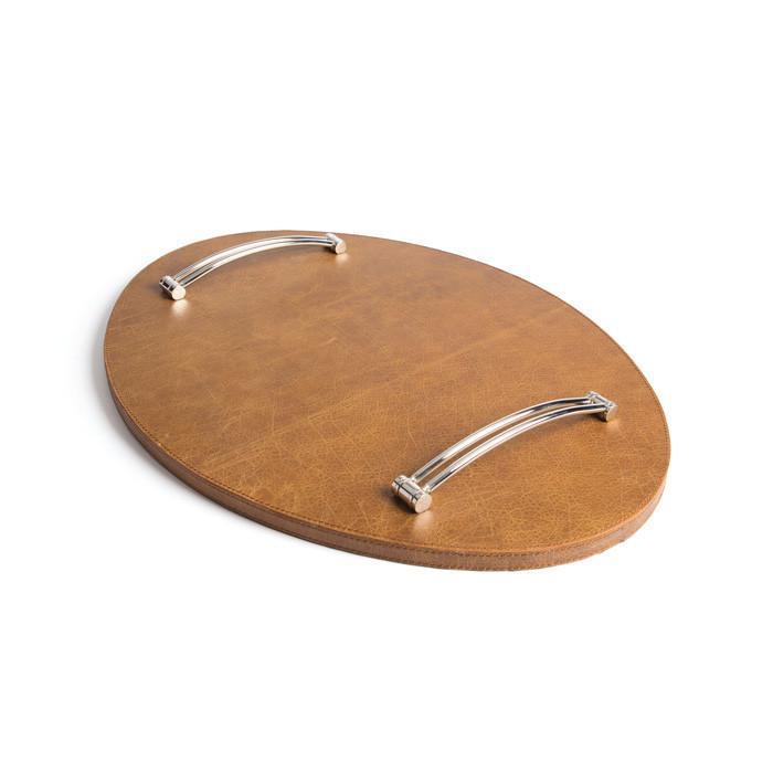 Kowloon Leather Tray by GO Home