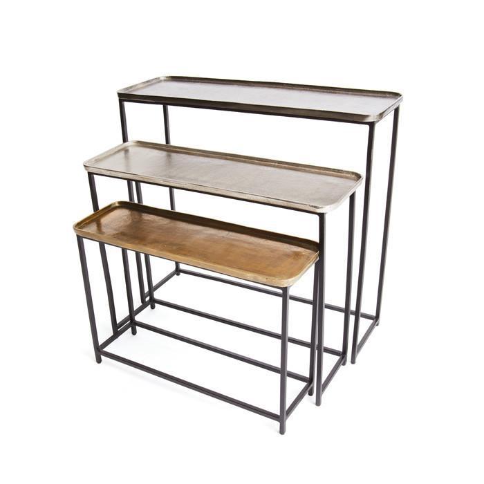 Set of Three Fayette Nesting Tables by GO Home