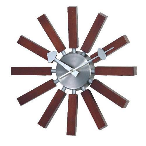 Control Brand Wood Spokes Clock