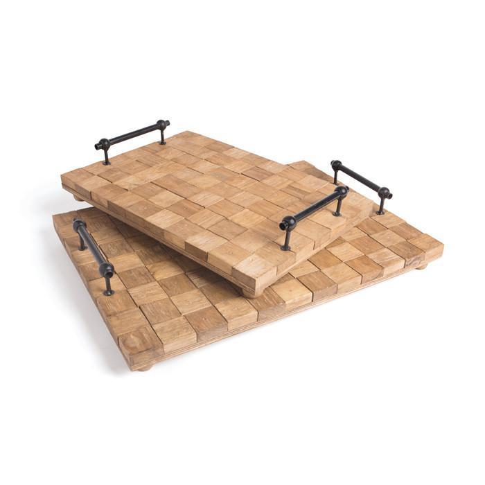 Set of Two Watkins Trays by GO Home