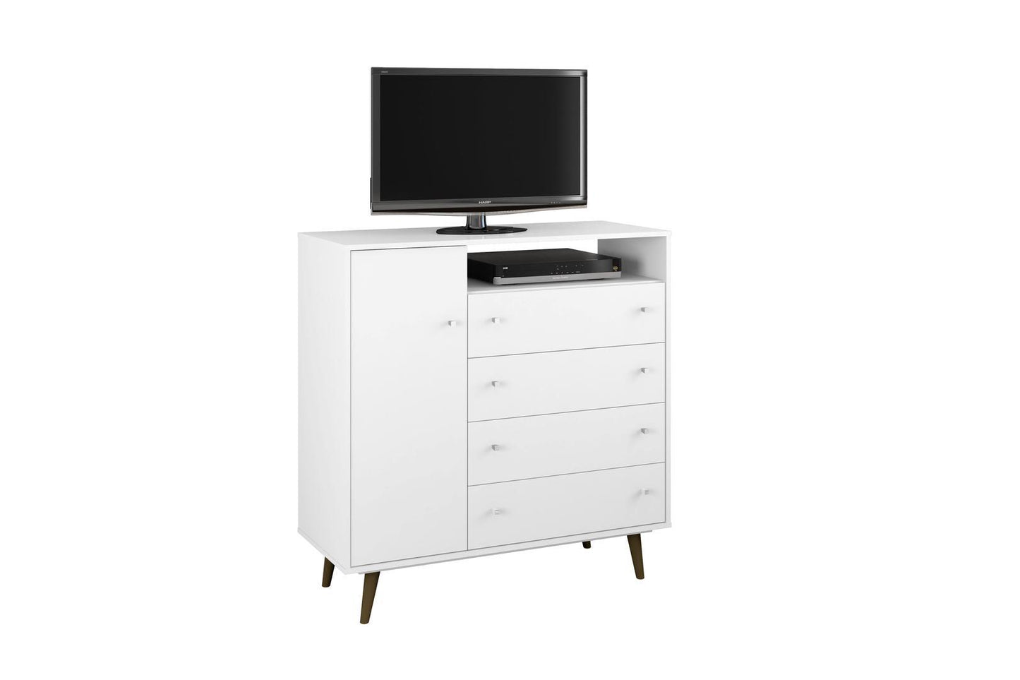Manhattan Comfort Liberty 4-Drawer 42.32" Sideboard
