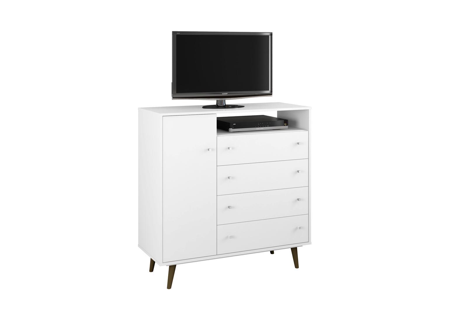 Manhattan Comfort Liberty 4-Drawer 42.32" Sideboard