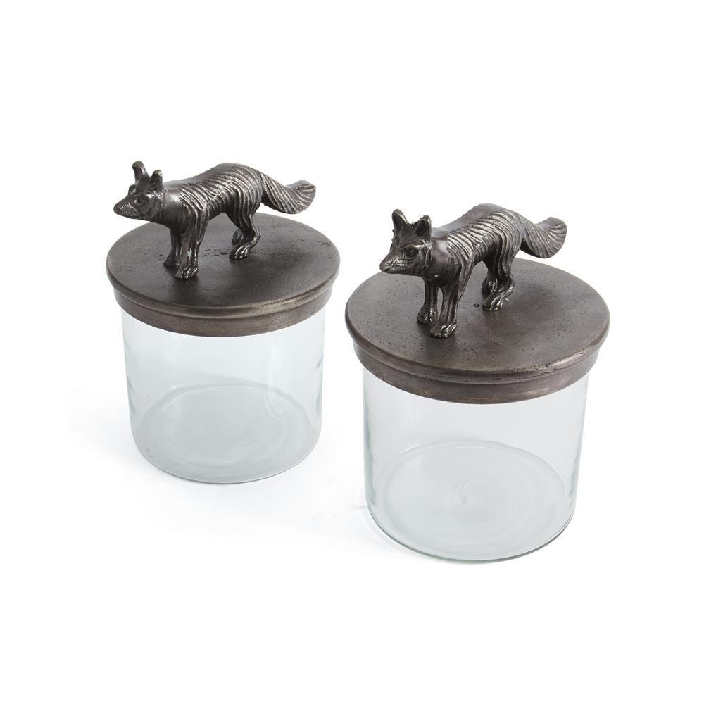 Pair of Fox Jars by GO Home