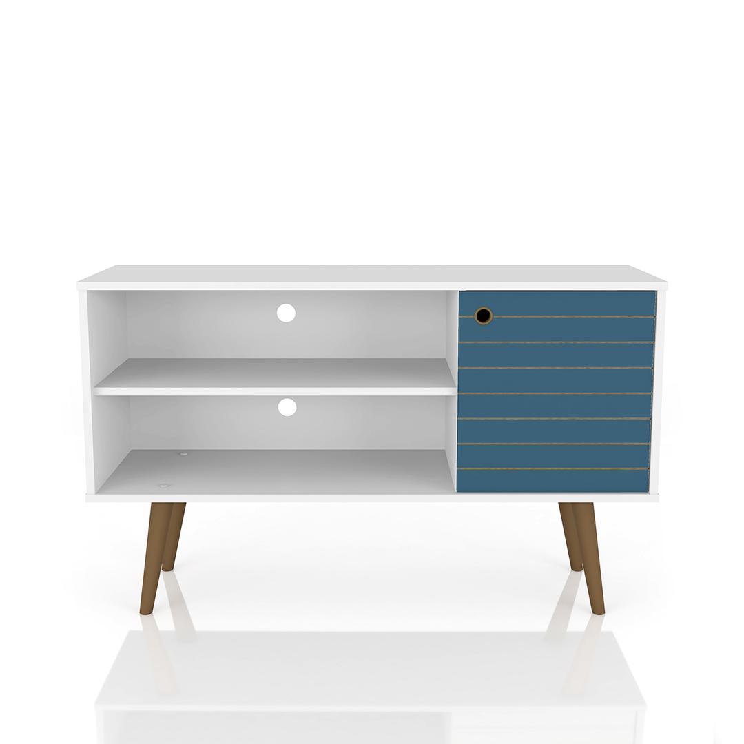 Manhattan Comfort Liberty 42.52" Mid Century - Modern TV Stand with 2 Shelves and 1 Door