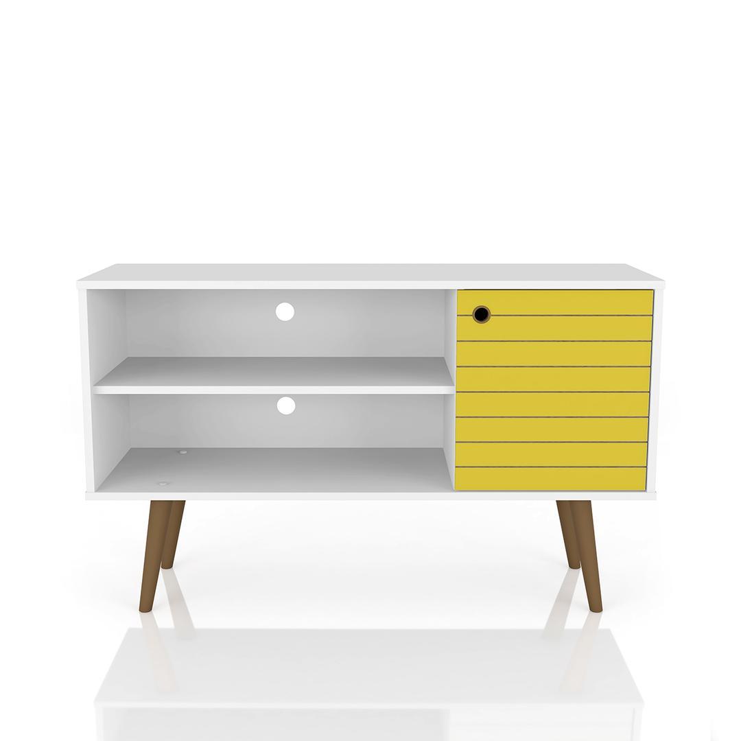 Manhattan Comfort Liberty 42.52" Mid Century - Modern TV Stand with 2 Shelves and 1 Door