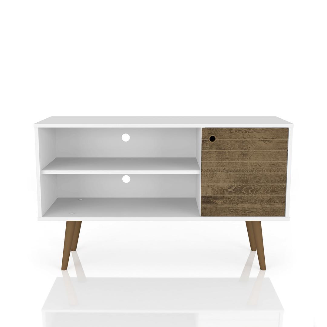 Manhattan Comfort Liberty 42.52" Mid Century - Modern TV Stand with 2 Shelves and 1 Door