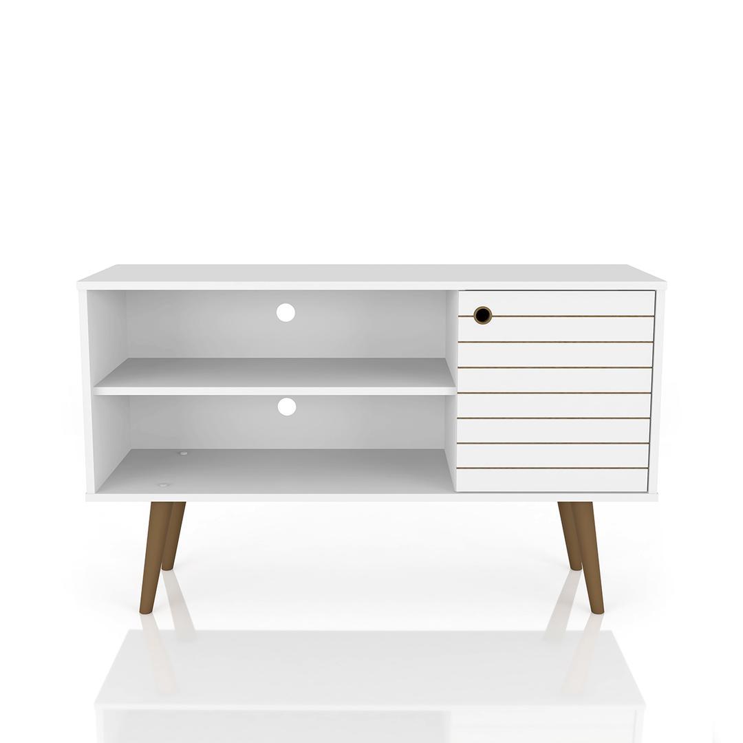 Manhattan Comfort Liberty 42.52" Mid Century - Modern TV Stand with 2 Shelves and 1 Door