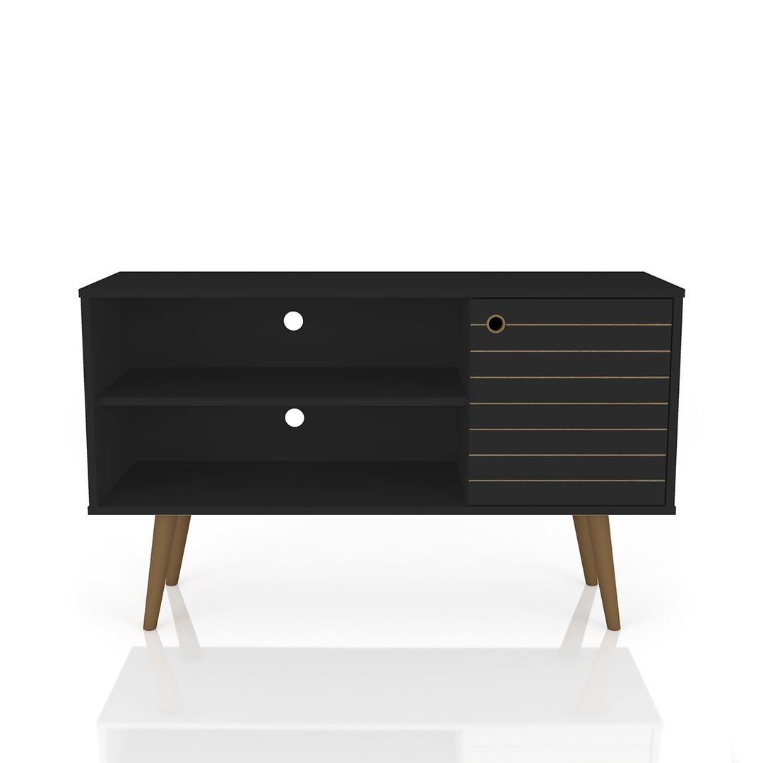 Manhattan Comfort Liberty 42.52" Mid Century - Modern TV Stand with 2 Shelves and 1 Door