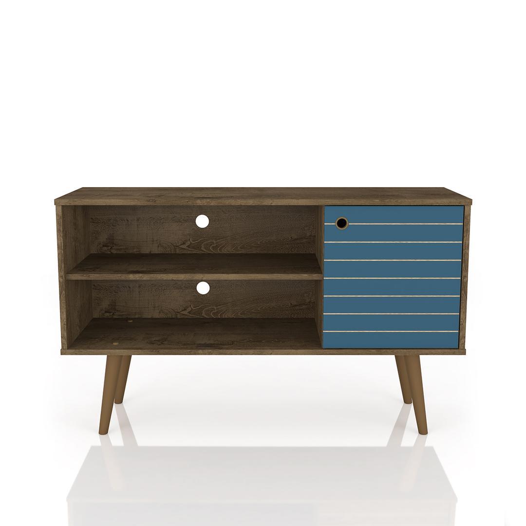 Manhattan Comfort Liberty 42.52" Mid Century - Modern TV Stand with 2 Shelves and 1 Door