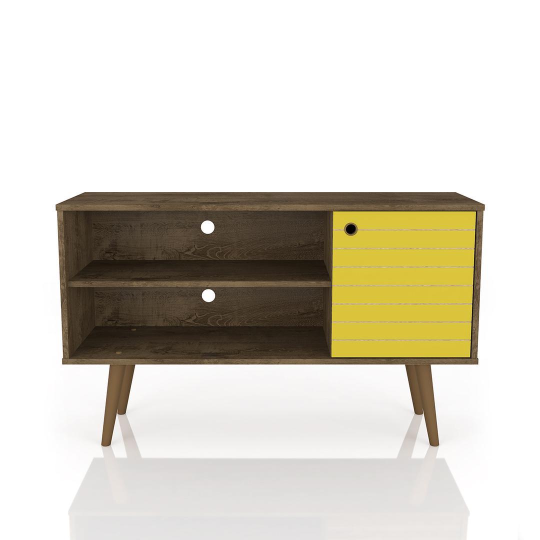 Manhattan Comfort Liberty 42.52" Mid Century - Modern TV Stand with 2 Shelves and 1 Door