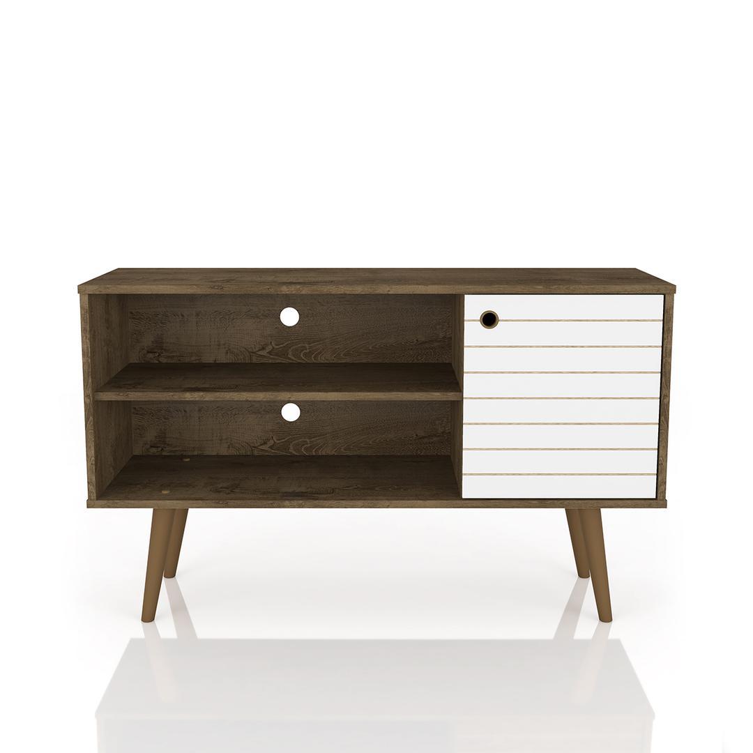 Manhattan Comfort Liberty 42.52" Mid Century - Modern TV Stand with 2 Shelves and 1 Door