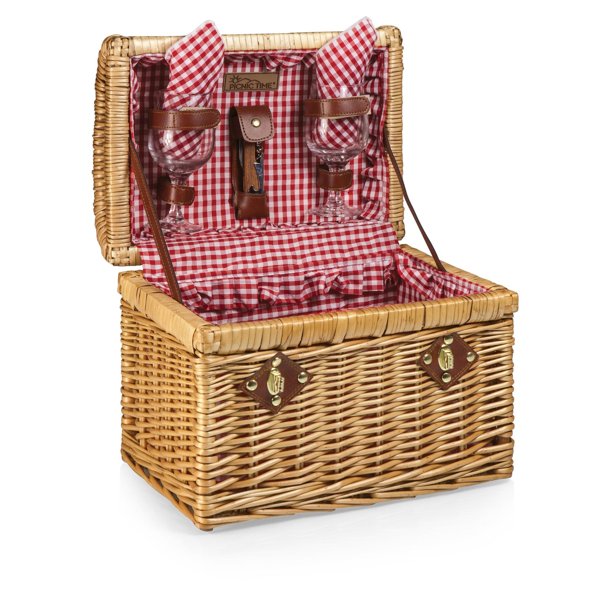 Picnic Time Chardonnay Wine Basket - Set of 2