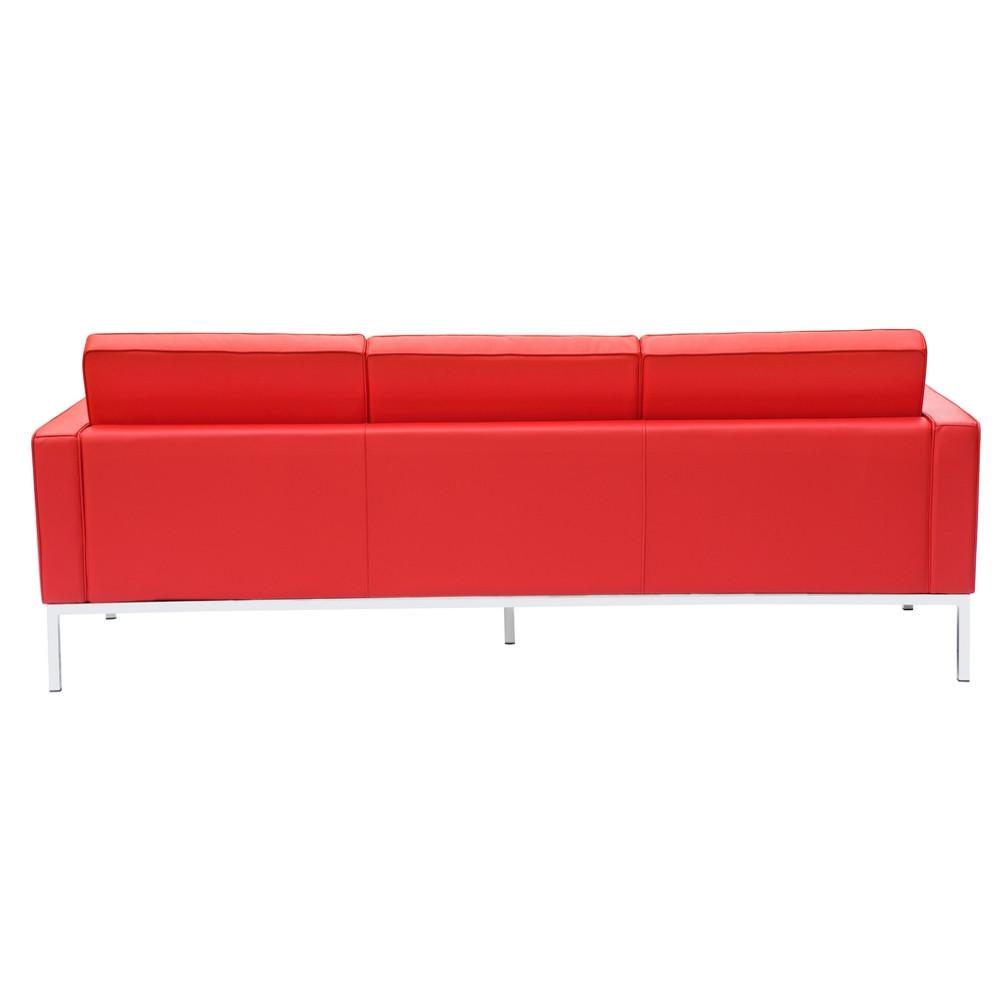 Fine Mod Imports Button Sofa in Leather