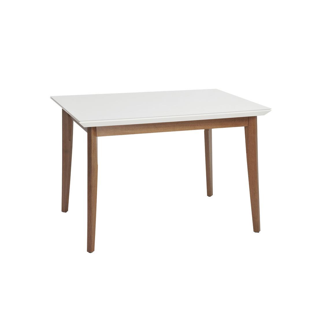 Manhattan Comfort Lillian 45.66" Modern Glass Top Dining Table