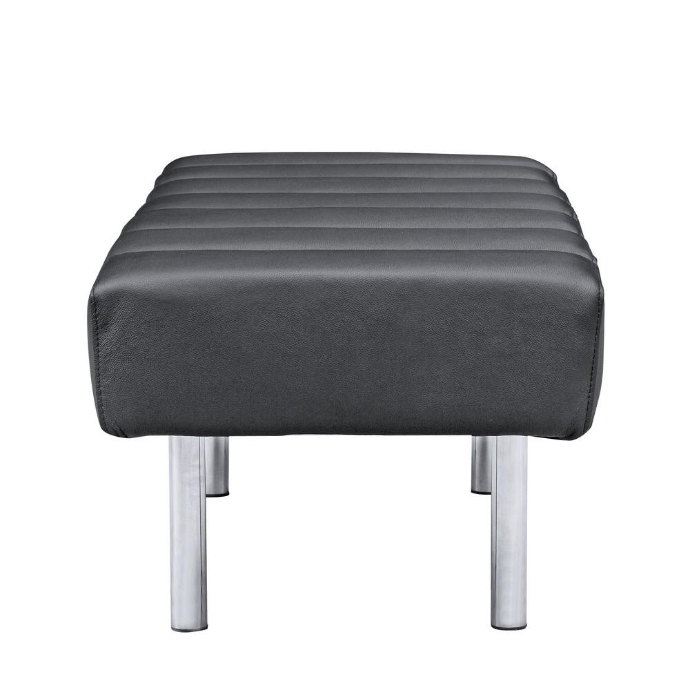 Fine Mod Imports Classic Leather Bench 2 Seater