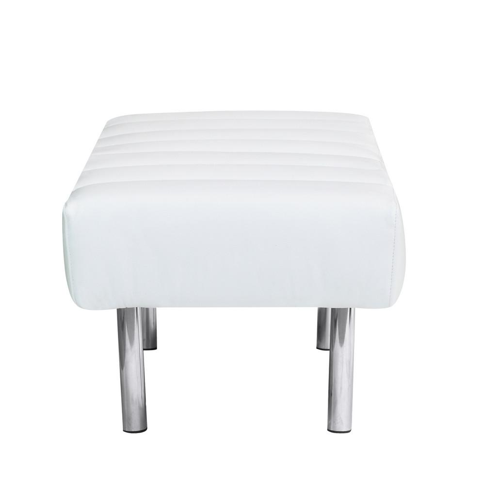 Fine Mod Imports Classic Leather Bench 2 Seater