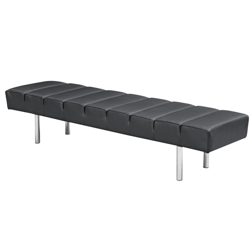 Fine Mod Imports Classic Leather Bench 3 Seater