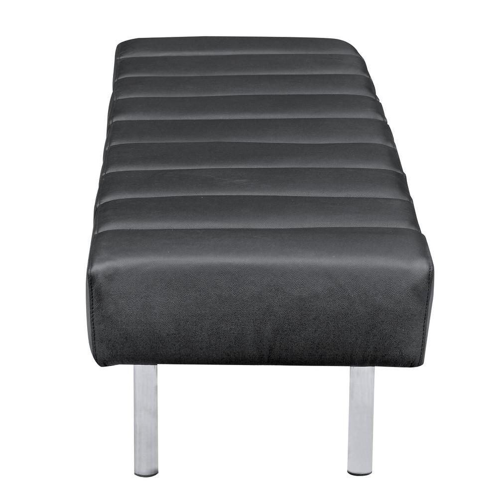 Fine Mod Imports Classic Leather Bench 3 Seater