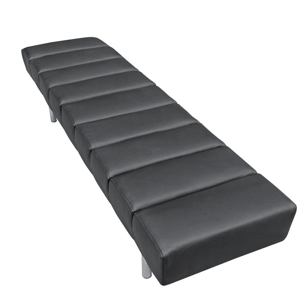 Fine Mod Imports Classic Leather Bench 3 Seater