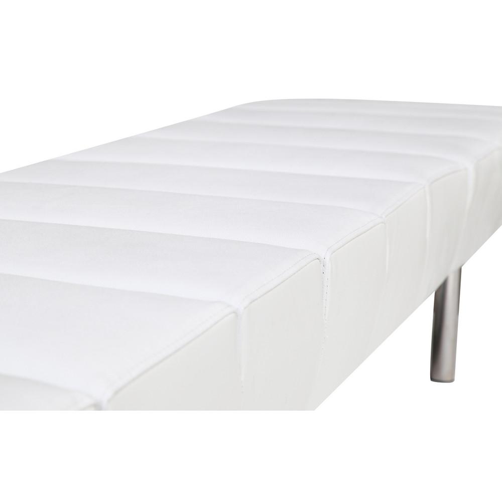 Fine Mod Imports Classic Leather Bench 3 Seater