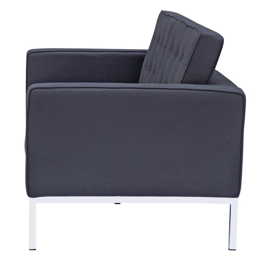 Fine Mod Imports Button Loveseat in Wool