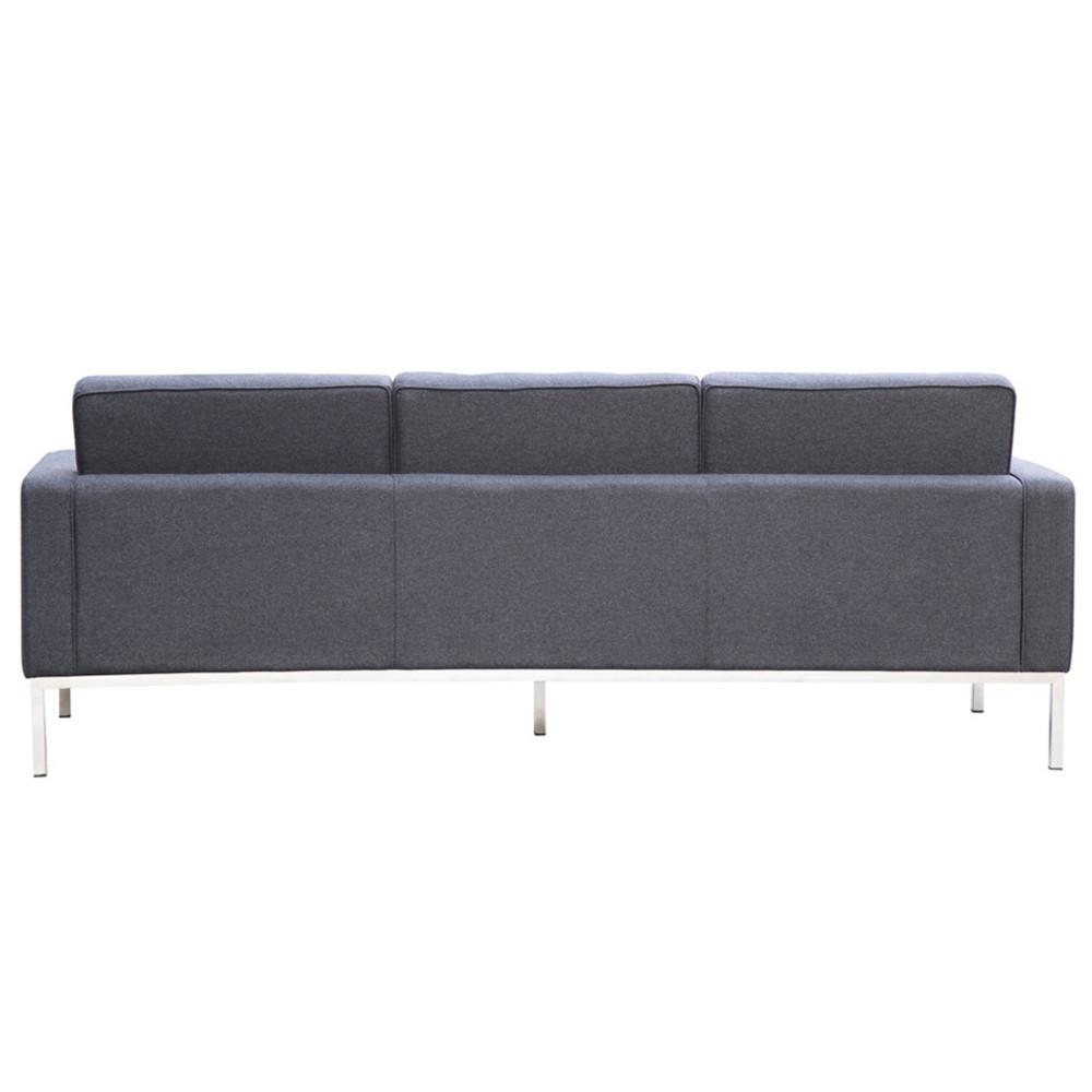 Fine Mod Imports Button Sofa in Wool