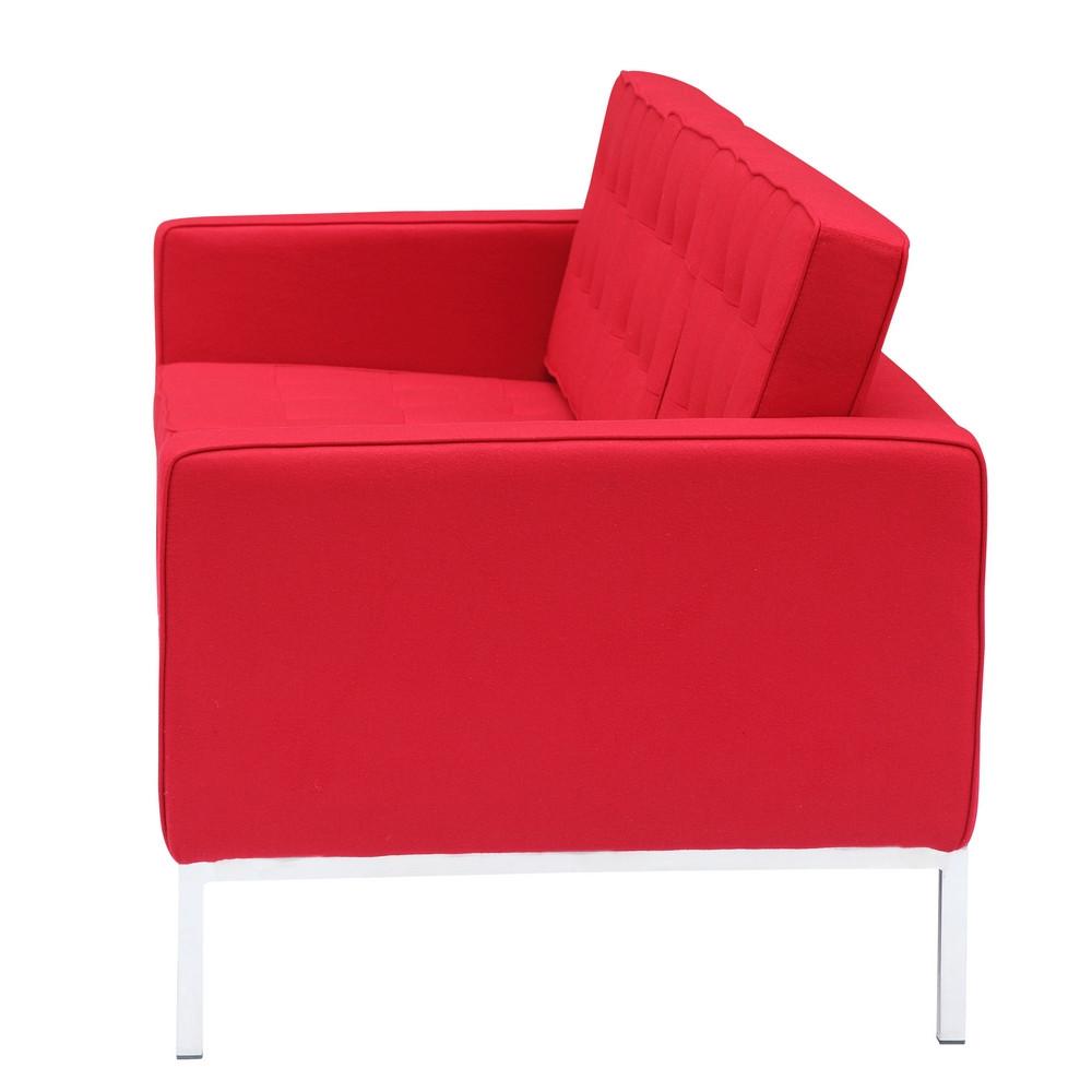 Fine Mod Imports Button Sofa in Wool