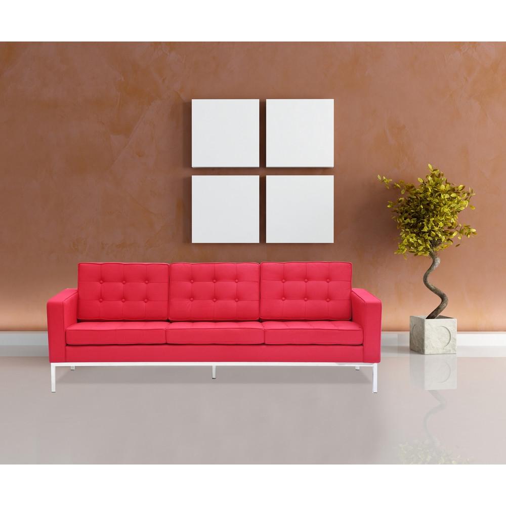 Fine Mod Imports Button Sofa in Wool