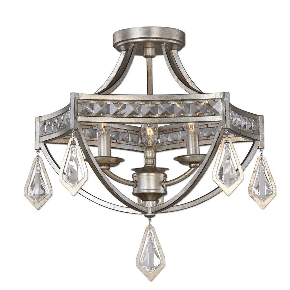 Uttermost Tamworth 3 Lights Semi Flush Mount