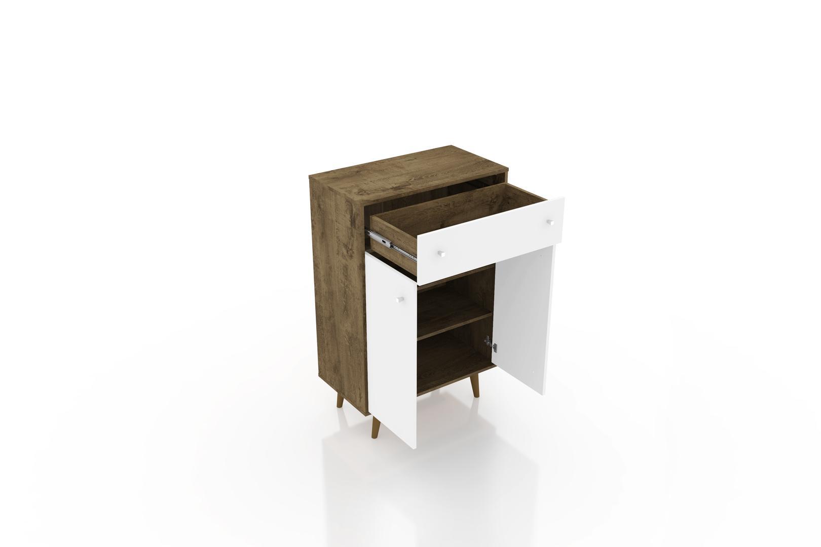 Manhattan Comfort Liberty 1-Drawer 28.07" Storage Cabinet