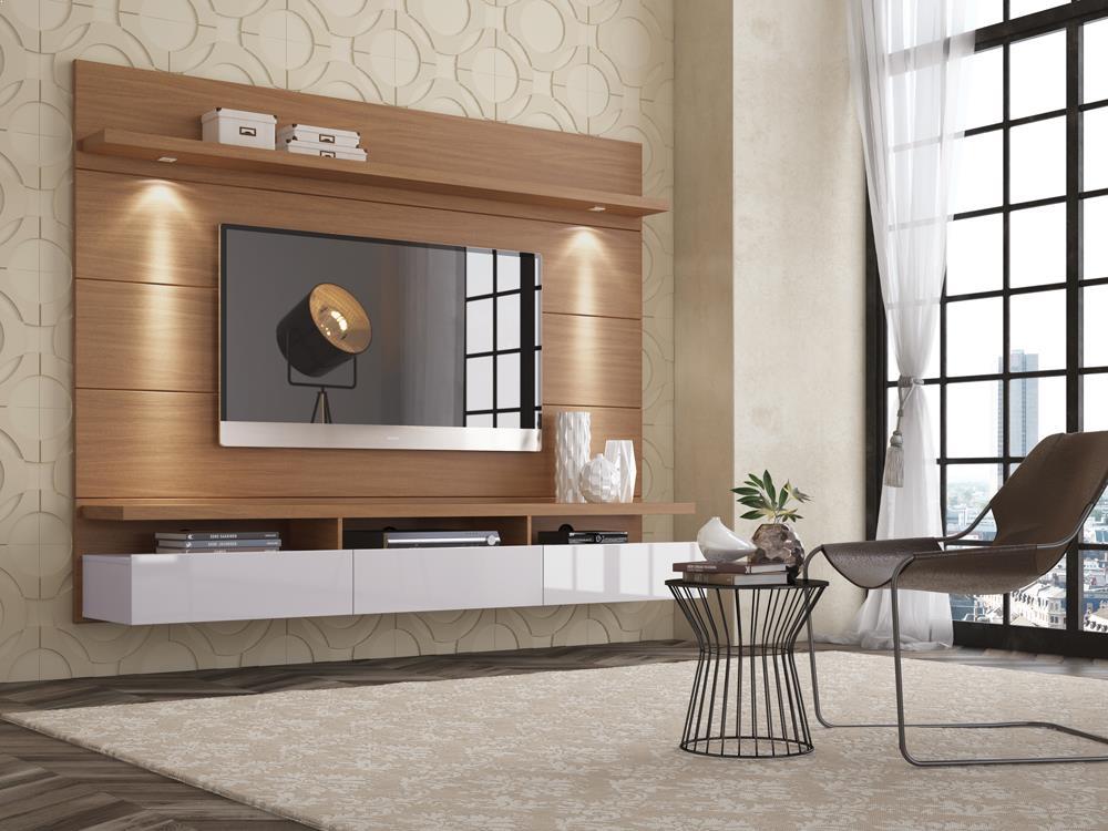 Manhattan Comfort Cabrini 2.2 Floating Wall Theater Entertainment Cente - Modish Store