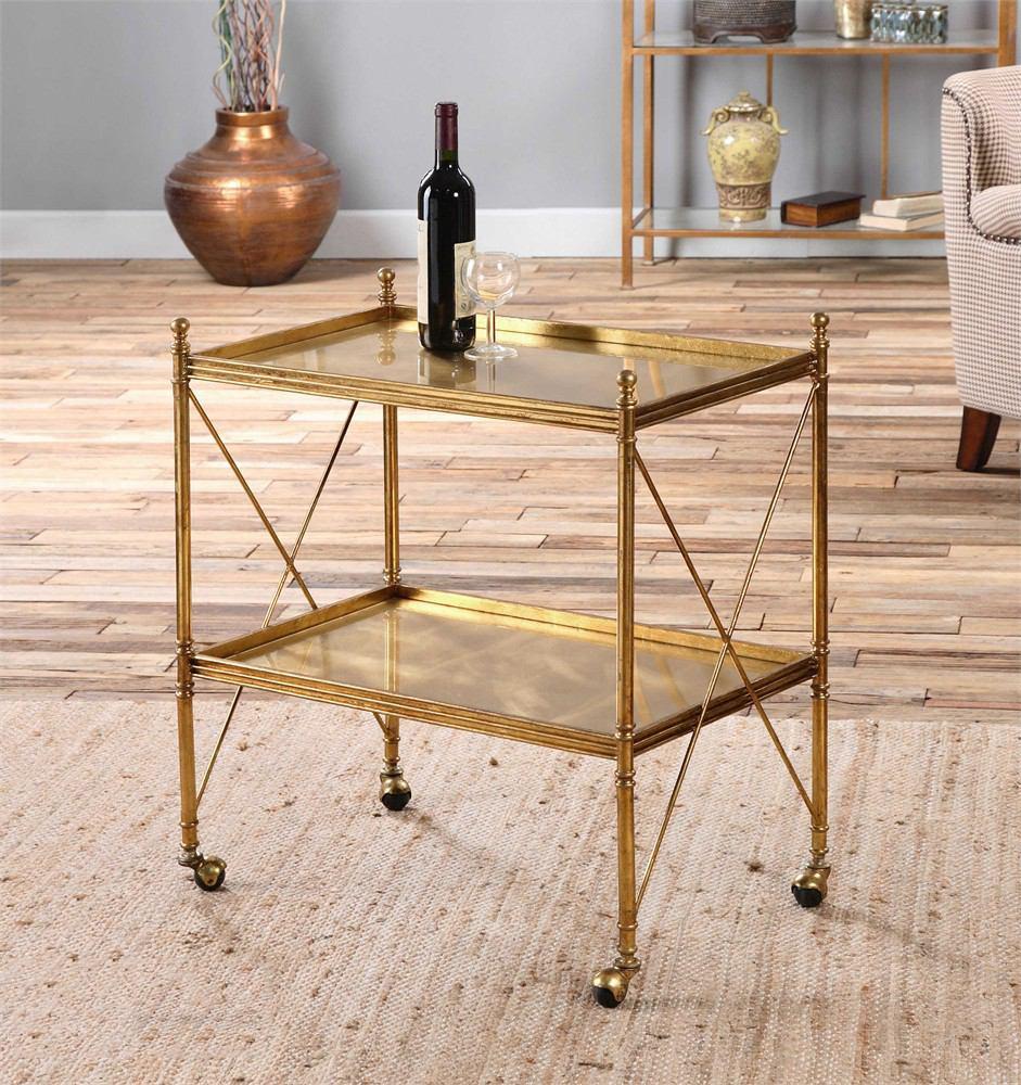 Uttermost Amaranto Serving Cart