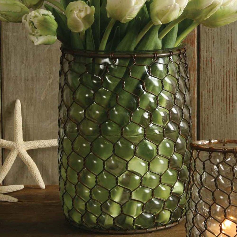 HomArt Vallarta Glass Vase - Rust