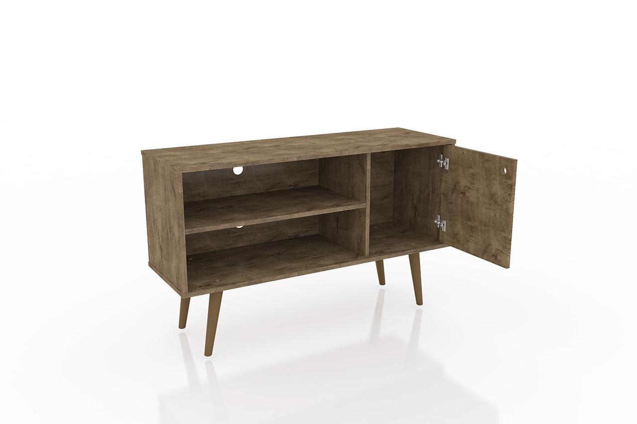 Manhattan Comfort Liberty 42.52" Mid Century - Modern TV Stand with 2 Shelves and 1 Door