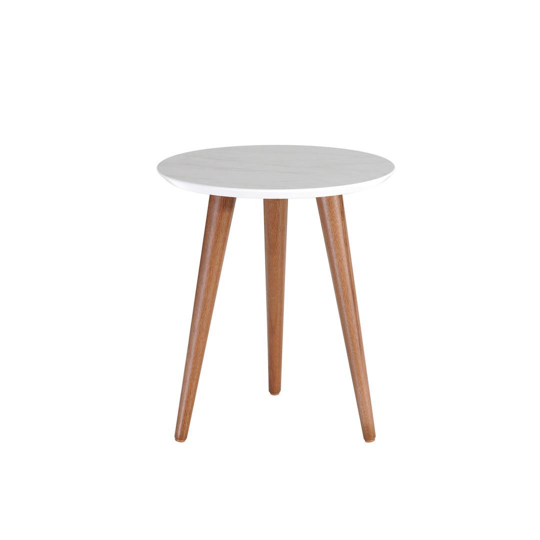 Manhattan Comfort Moore 17.32" Round End Table