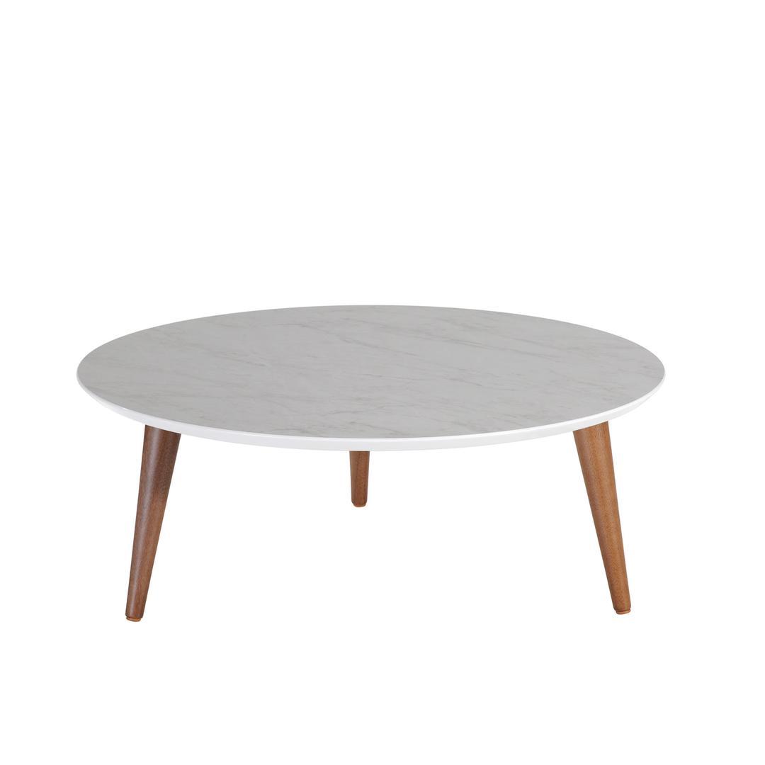 Manhattan Comfort Moore 23.62" Round Low Coffee Table