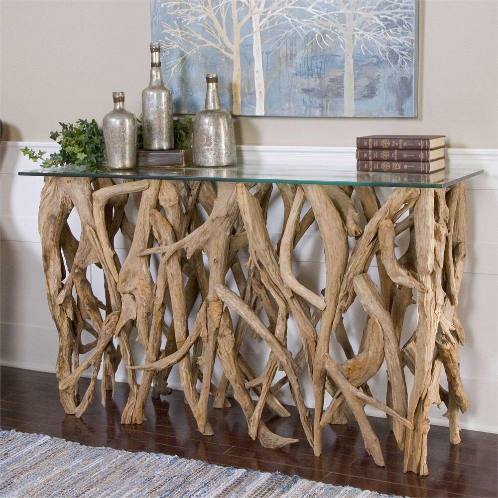 Uttermost Teak Wood Console