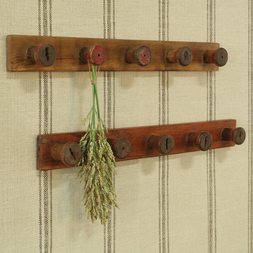 HomArt Piper Wood Spool Peg Rail