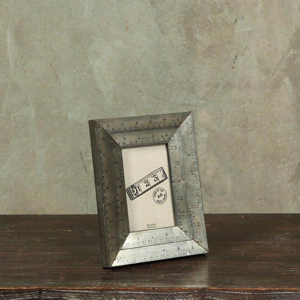 HomArt Metal Ruler Picture Frame - Set of 2