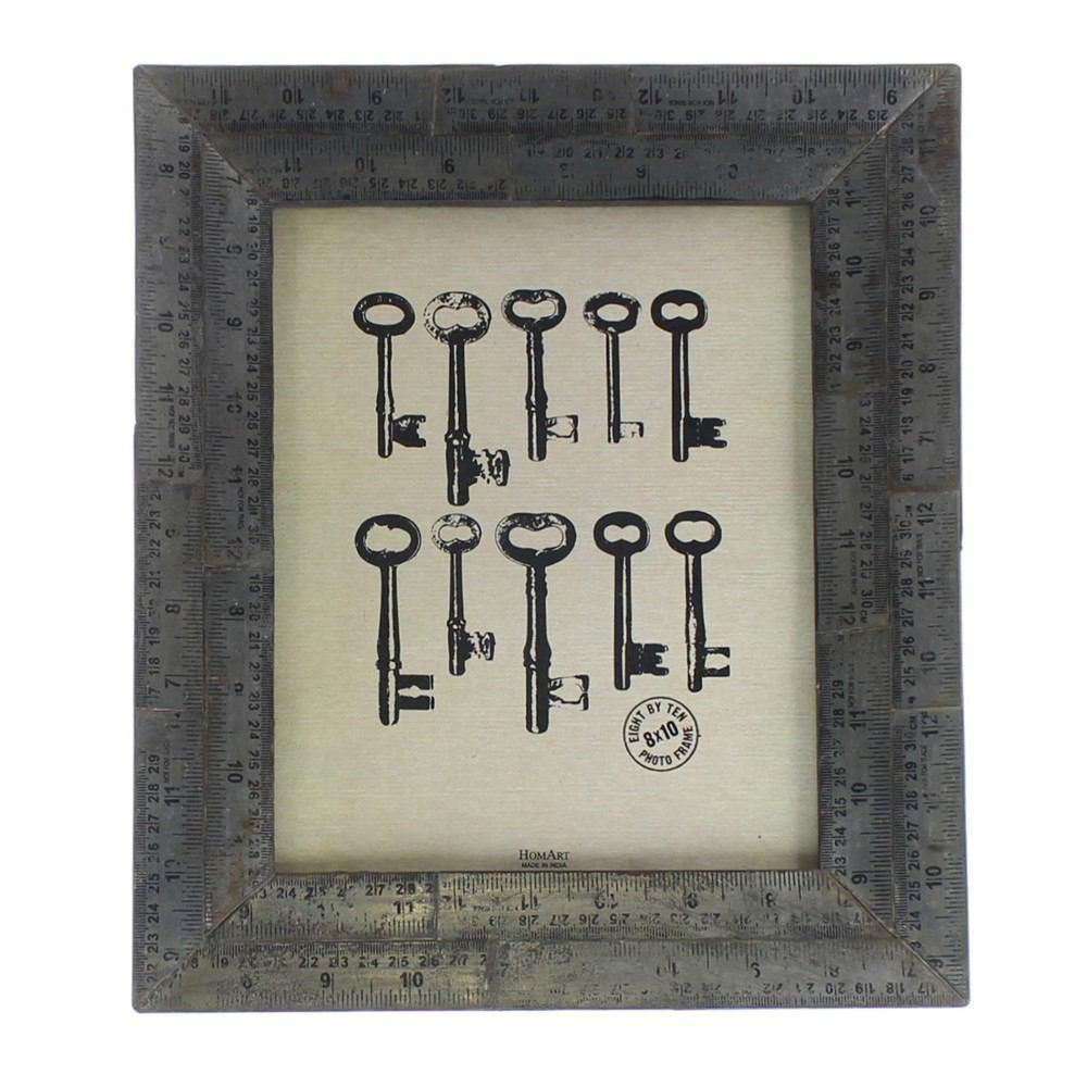 HomArt Metal Ruler Picture Frame - Set of 2