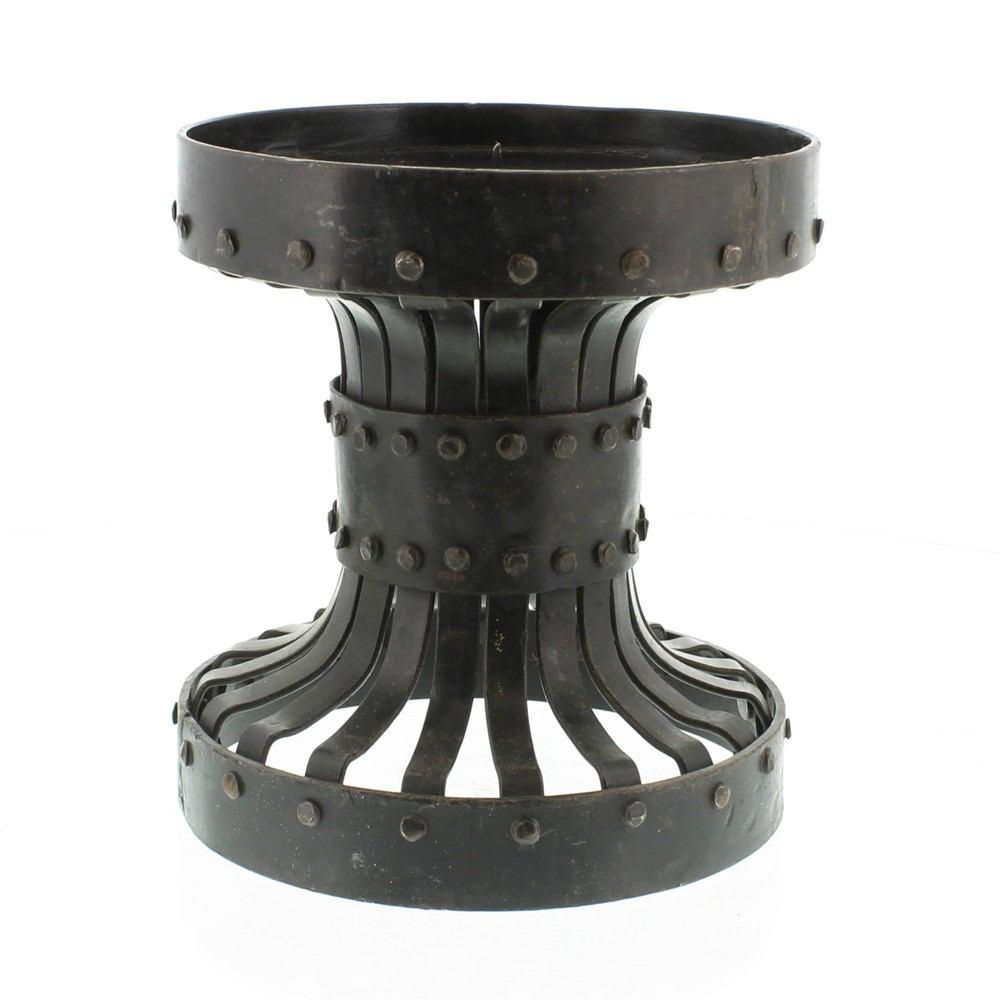 HomArt Raj Iron Candle Stand - Small - Set of 2