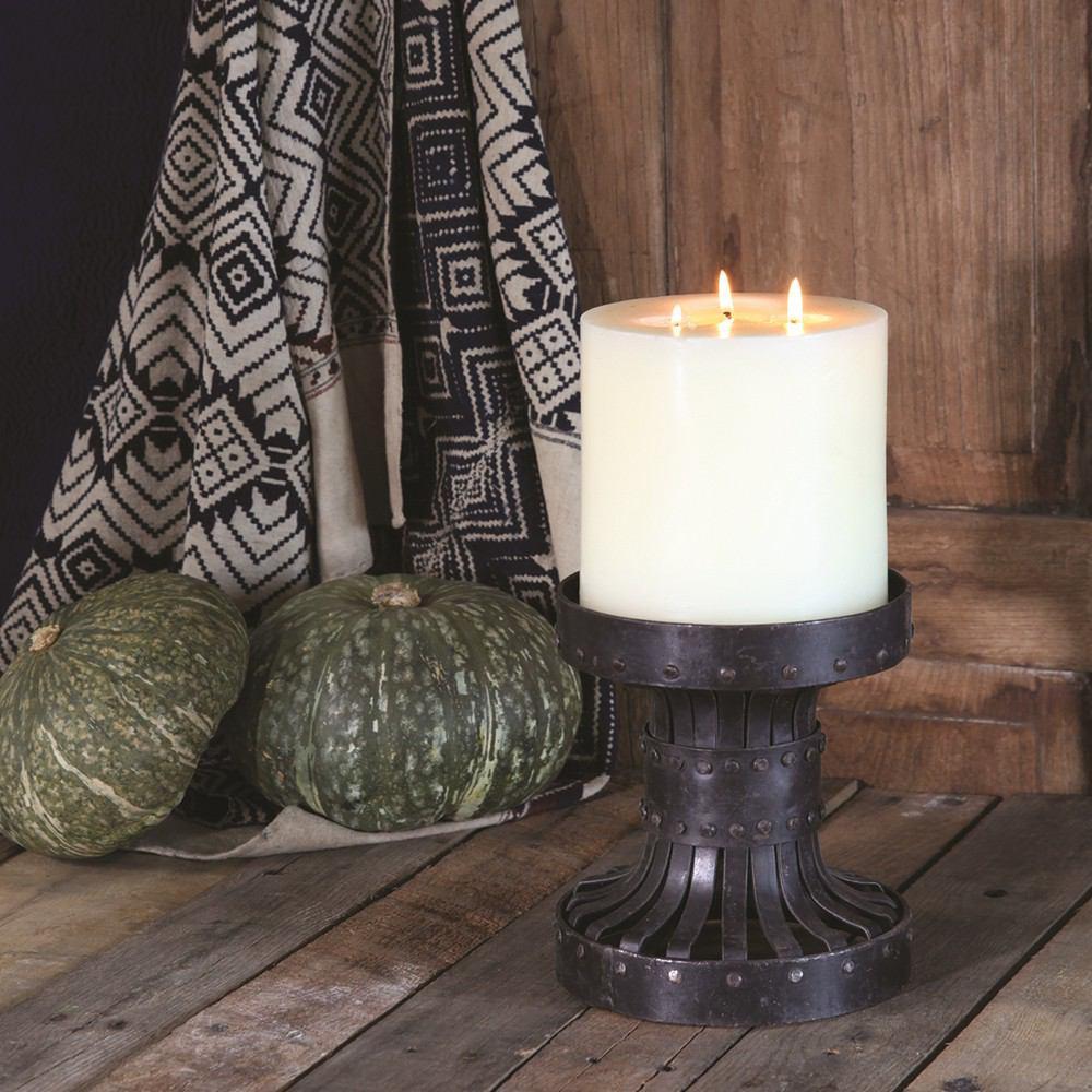 HomArt Raj Iron Candle Stand - Small - Set of 2